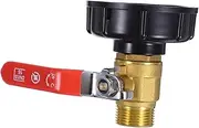 Abaodam Ton Barrel Joint Valve IBC Tank Adapter Brass Reducer for Water Tote Fine Thread Garden Hose Leakproof S60x6