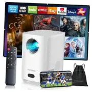 [Electric Focus]Projector with WiFi and Bluetooth, Native 1080P 15,000 White