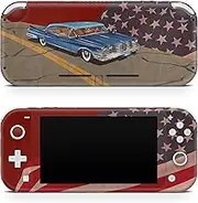 TACKY DESIGN Retro skin Compatible with Nintendo switch lite skin Usa flag, Car switch lite cover Vinyl 3m decal Cute Full wrap switch lite sticker