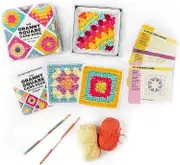 The Granny Square Card Deck, 50 Mix Match Designs Cards, Knitting Kit For Adults, Granny Square Card Deck Crochet