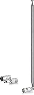 Bingfu DAB 7-Sections Telescopic FM Antenna for Denon Pioneer Marantz Bose Wave Music System Indoor Digital HD Radio FM Bluetooth Stereo Receiver AV Audio Vedio Home Theater Receiver