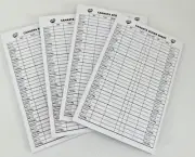 Canasta Score Pads, 200 Sheets on 4 Pads, NEW
