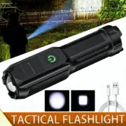 Waterproof USB Rechargeable 990000LM CREE LED Tactical Flashlight Zoomable Torch