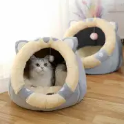 Enclosed Villa Cat House - Cozy Bed and Hideaway for Your Feline Friend