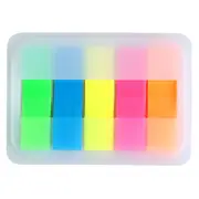 Creative Memo Pad Bookmark Kawaii 5 Colors Self-Adhesive Sticky Notes Planner Stickers Office School Supplies