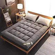 Roll-up Futon Mattress Foldable Student Dormitory Sleeping Pad Thicken Floor Mattress Futon King Single Double Size(150 * 200cm)