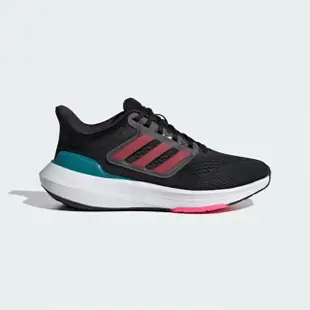 【adidas 愛迪達】慢跑鞋 女鞋 大童 運動鞋 緩震 ULTRABOUNCE J 黑紅 IG5397(8472)