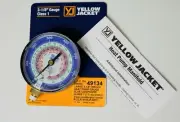 Yellow Jacket 49134 3-1/8" Heat Pump Blue Manifold Gauge R-22/407C/410A