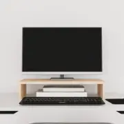 Wooden Monitor Stand Computer Laptop TV Desktop Riser Table Top Display Shelf