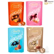 Lindt LINDOR Milk Chocolates Assorted 4 Flavours Orange,Irish,Strawberry,Caramel