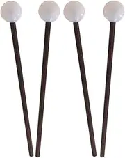 HAMPPLIES 2 Pairs Tongue Drum Mallets for Percussion Instruments Headed Performance Drumsticks Comfortable Grip for Marimba More present for Musicians Enhance Your Skills