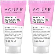 Acure Organics Radically Rejuvenating Eye Cream (Pack of 2) With Aloe Vera, Acai, Blackberry, Rosehips, Pomegranate, Chamomile, Rooibos, Cocoa, Sunflower, Edelweiss and Argan, 1 fl. oz. each