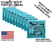 ** 10 SETS! ERNIE BALL MIGHTY SLINKY 8.5-40 ELECTRIC GUITAR STRINGS 2228 **