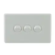 QCE 3 Gang Triple Light Switch