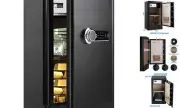 Deluxe Biometric Fingerprint Safe Box Smart Touch Screen Fireproof 5.1 cuft