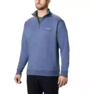 Columbia Men's Carbon Blue Hart Mountain II Half Zip Fleece Sweater (470) 2XL