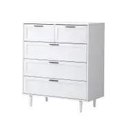 Oikiture 5 Chest of Drawers White