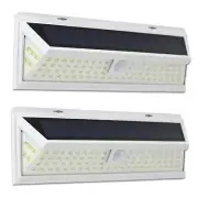 2PCS Solar Lights Outdoor Motion Sensor Security Deck Patio Lamp 86 LED 3 Mode W