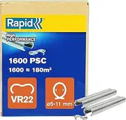Rapid VR22 Galvanized Fence Hogrings, Suitable for 5-11 mm Netting Wire, Ideal for Securing Cages and Fencing, 1600 Pieces, Boxed (40108810)