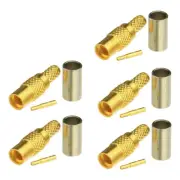 10pcs Bingfu MMCX female Crimp RF Connector for RG174 RG188A RG316 LMR100 Cable