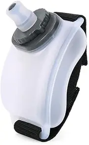 Sports Wrist Water Bottle Hand-Free Running Water Bottle,1Pc Wrist Sports Water Bottle with Adjustable Hand Strap,Portable Wrist Water Bottle,Wrist Sports Water Bottle,Wrist Running Water Bottle,White