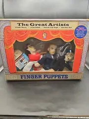 The Great Artists Finger Puppets. Set Of 4 Magnetic/ Puppets.