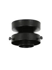 Chrysler 1 Light Batten Fix Holder in Black