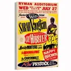 1955 Sarah Vaughan Muddy Waters Moonglows Concert Poster or Canvas Home Decor
