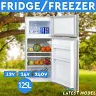 125L Portable Fridge Freezer 12V 24V 240V For Camping Car Boat Caravan Bar Shed