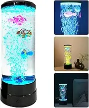 Bubble Fish Tank Tube Lamp,Night Mood Light Aquarium for Kids Bedroom,Sensory Room,Waiting Room,Living Room Decor or Autistic Children,7 Alternating Smooth Colors LED Lights