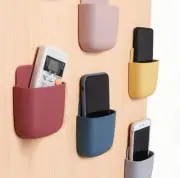 Wall Mounted Storage Box Mobile Phone Plug Holder Stand Rack Remote Control