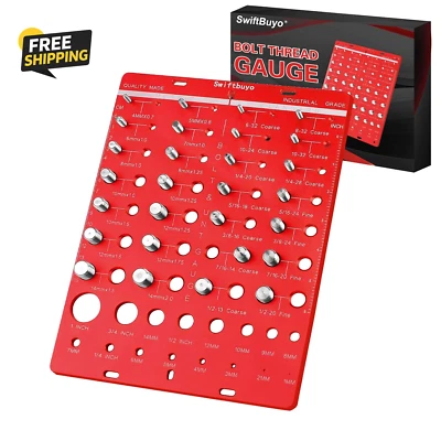 44 Nut and Bolt Thread Checker, Identifier Gauge, Thread Checker Standard and Me