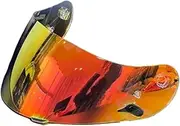 Flip Up Face Visor Lens Helmet Motorcycle Goggles Suitable for HJ&C TR1 FG15 HS11 FS15(Clear Red)