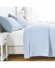 Mlange Home Sophia Matelasse Embroidery Coverlet Set