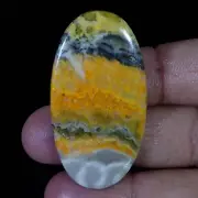 49.40 Ct 100% NATURAL BUMBLE BEE JASPER CABOCHON GEMSTONE FOR JEWELRY SUPPLY