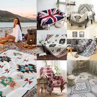 在飛比找momo購物網優惠-【Life365】北歐幾何沙發毯 雙層編織毯 蘇克雷 露營地