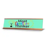 Signs ByLITA Most creative thinker Desk Sign (2x8")