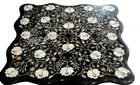 Mother of Pearl Inlay Work Center Table for Cafeteria Marble Coffee Table Top