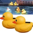 2×Floating Pool Lights, Solar Floating Yellow Duck Outdoor Landscape Pool Lights