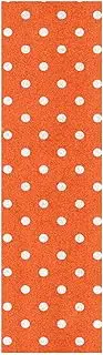 Amooorous Cartoon Dot Orange Grip Tape Skateboard Anti-Tearing Fusion Grip Tape for Scooters Anti Slip Cruiser Griptape 33×9 Inch