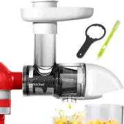 Masticating Juicer Attachment for KitchenAid All Models Stand Ivoy white