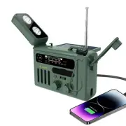 Solar Hand Crank Radio,NOAA/AM/FM Weather Radio with Flashlight，Bluetooth Spe...