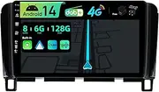 BXLIYER【Built-in 4G DAB】 Android 14-6G+128G Car Stereo for Nissan Serena (2010-2016) - Wireless CarPlay/Android Auto - Camera + MIC - IPS 9 Inch 2 Din AHD Steering Wheel Fast-Boot 360-CAM HDMI DSP