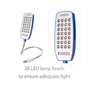 TxxCvv USB LED Light Lamp 28LEDs Flexible Book Reading Lights for Notebook Lapto