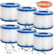 6-Pack Type VI Hot Tub SPA Pool Filter Replacement For Coleman Saluspa Lay-Z-Spa