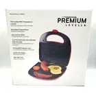 Premium Non-Stick 2 Slice Sandwich Maker Grill Plates for Red Non-Slip Feet GR01