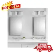 Frameless Bathroom Medicine Cabinet, 16x26, Impact-Resistant Mirror, Adjustable