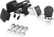 Adjustable Trailer Hitch Ball Mount - Trailer Hitches for Trucks, Tow Hitch Ball Mount for Heavy Duty Truck, Trailer Couplings, Tongue Hitch Receiver, Trailer Hitch Ball Mount, Towing Accessories