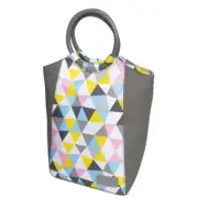 New Sachi Insulated Lunch Bag Stylish Picnic Case Storage Bag Triangle Mosaic