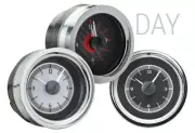Dakota Digital 51-52 Chevy Silver Clock w/Blue LED For VHX Gauge Kit VLC-51C-S-B (for: Chevrolet)